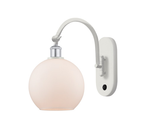 Ballston LED Wall Sconce in White Polished Chrome (405|518-1W-WPC-G121-8-LED)