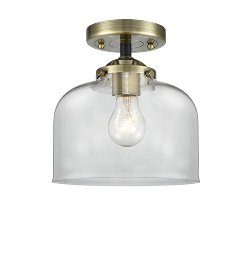 Nouveau One Light Semi-Flush Mount in Black Antique Brass (405|284-1C-BAB-G72)