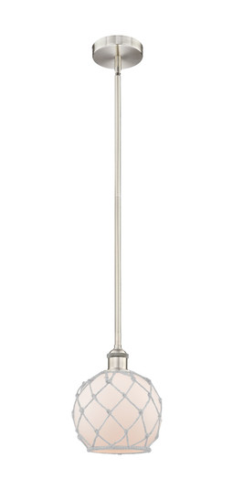 Edison LED Mini Pendant in Brushed Satin Nickel (405|616-1S-SN-G121-8RW-LED)