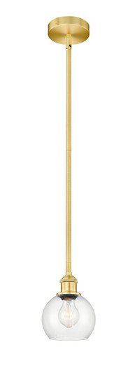 Edison One Light Mini Pendant in Satin Gold (405|616-1S-SG-G122-6)