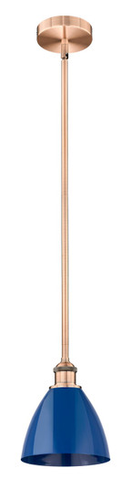 Edison One Light Mini Pendant in Antique Copper (405|616-1S-AC-MBD-75-BL)