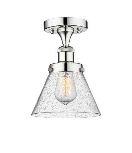 Edison One Light Semi-Flush Mount in Polished Chrome (405|616-1F-PC-G44)