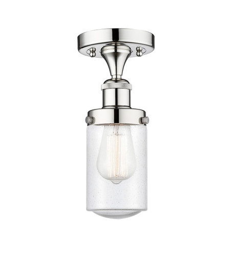 Edison One Light Semi-Flush Mount in Polished Chrome (405|616-1F-PC-G314)