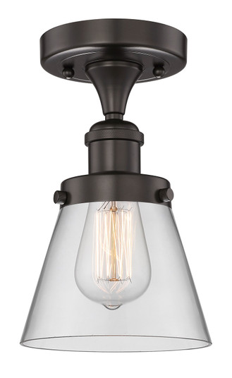 Edison One Light Semi-Flush Mount in Oil Rubbed Bronze (405|616-1F-OB-G62)