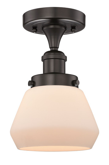 Edison One Light Semi-Flush Mount in Oil Rubbed Bronze (405|616-1F-OB-G171)