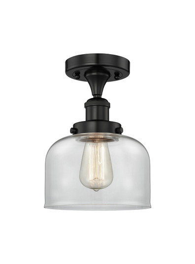 Edison One Light Semi-Flush Mount in Matte Black (405|616-1F-BK-G72)