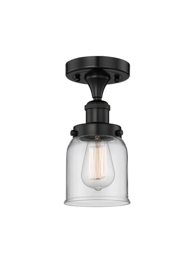 Edison One Light Semi-Flush Mount in Matte Black (405|616-1F-BK-G52)