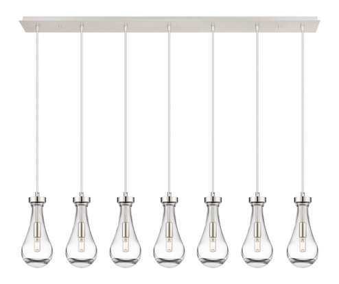 Downtown Urban LED Linear Pendant in Polished Nickel (405|127-451-1P-PN-G451-5CL)