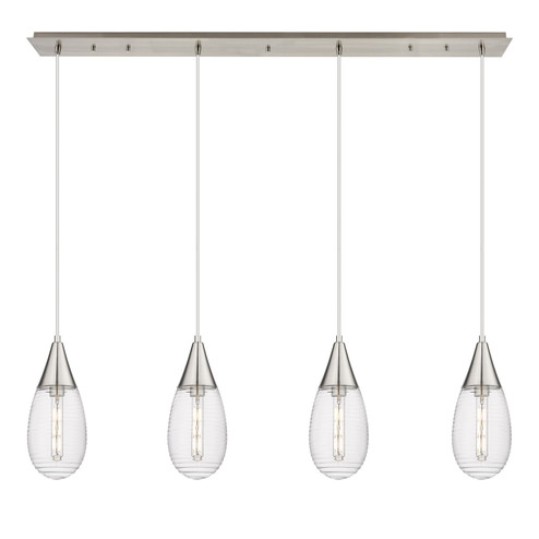 Downtown Urban LED Linear Pendant in Brushed Satin Nickel (405|124-450-1P-SN-G450-6SCL) Downtown Urban LED Linear Pendant in Brushed Satin Nickel (405|124-450-1P-SN-G450-6SCL)