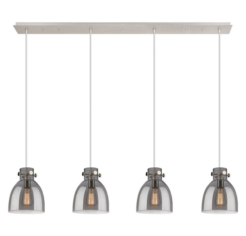 Downtown Urban Five Light Linear Pendant in Polished Nickel (405|124-410-1PS-PN-G412-8SM)