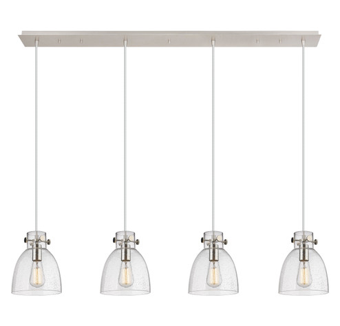 Downtown Urban One Light Linear Pendant in Polished Nickel (405|124-410-1PS-PN-G412-8SDY)