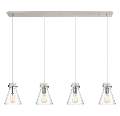 Downtown Urban Nine Light Linear Pendant in Polished Nickel (405|124-410-1PS-PN-G411-8SDY)