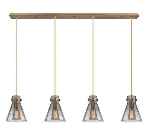 Downtown Urban Eight Light Linear Pendant in Brushed Brass (405|124-410-1PS-BB-G411-8SM)