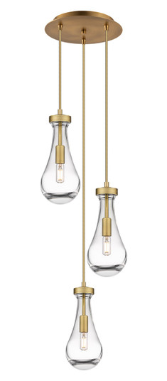 Downtown Urban LED Pendant in Brushed Brass (405|113-451-1P-BB-G451-5CL)