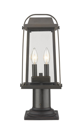 Millworks Two Light Outdoor Pier Mount in Oil Rubbed Bronze (224|574PHMR-533PM-ORB)