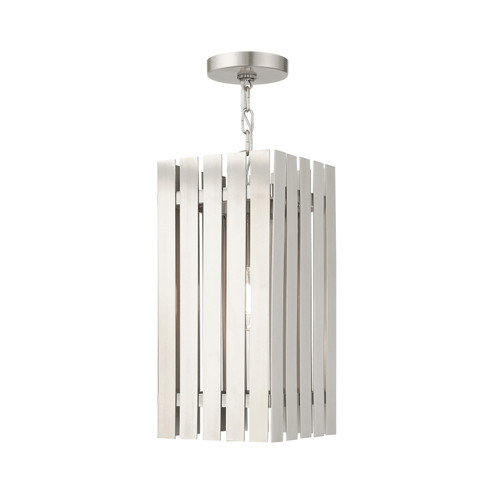 Greenwich One Light Outdoor Pendant in Brushed Nickel (107|20757-91)