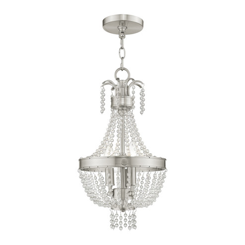 Valentina Three Light Pendant in Brushed Nickel (107|51853-91)