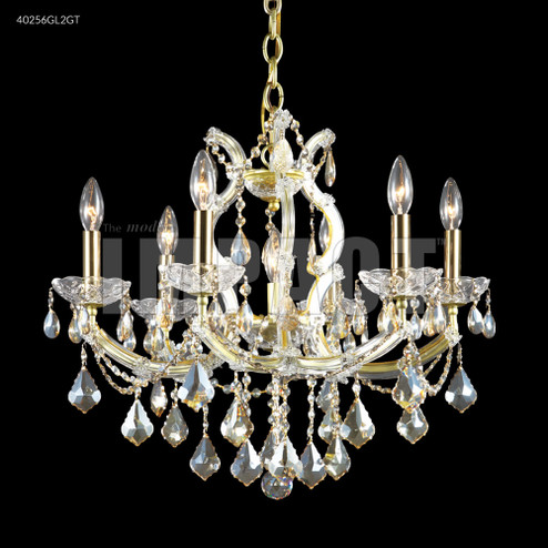 Maria Theresa Six Light Chandelier in Silver (64|40256S22)