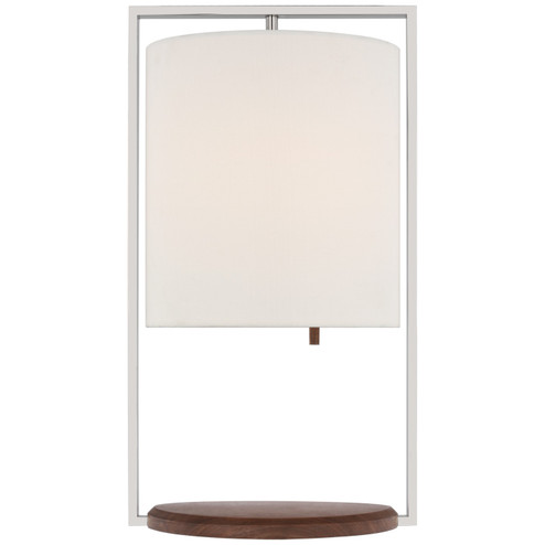 Zenz LED Table Lamp in Polished Nickel and Walnut (268|RB 3130PN/W-L)