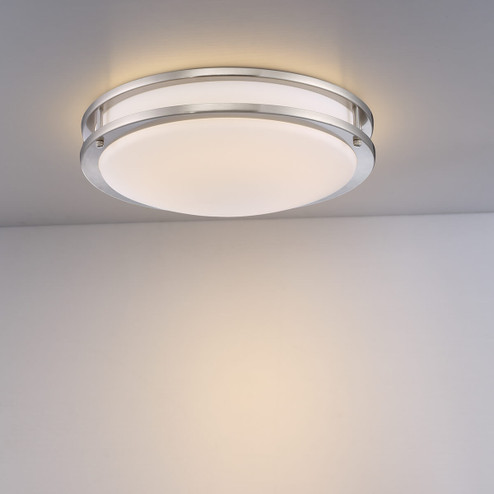 Warden LED Flush Mount in Satin Nickel (40|30125-35-018)