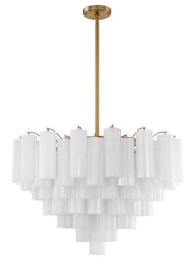 Addis 16 Light Chandelier in Aged Brass (60|ADD-316-AG-WH)