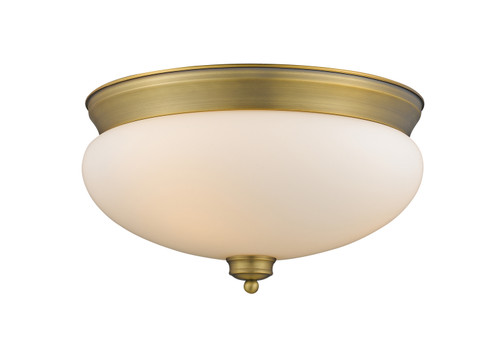 Amon Three Light Flush Mount in Heritage Brass (224|721F3-HBR)