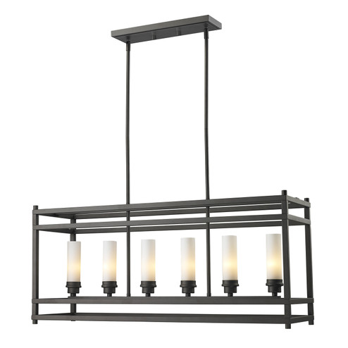 Altadore Six Light Linear Chandelier in Bronze (224|181-6)