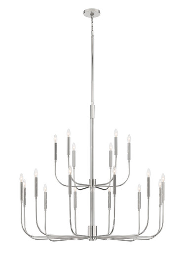 18 Light Chandelier in Polished Nickel (90|581825)