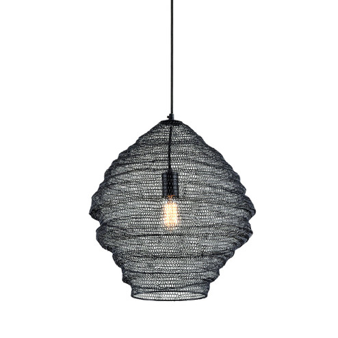 Wabi Sabi One Light Pendant in Soft Black (67|F6772-SBK)