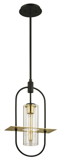 Smyth One Light Hanging Lantern in Textured Bronze Brushed Brass (67|F6397-TBZ/BBA)