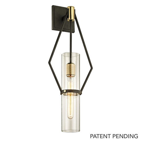 Raef One Light Wall Sconce in Textured Bronze Brushed Brass (67|B6312-TBZ/BBA)