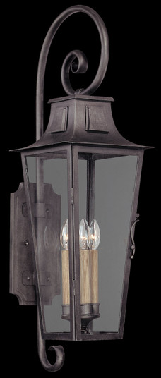 Parisian Square Four Light Wall Lantern in Aged Pewter (67|B2963-APW)