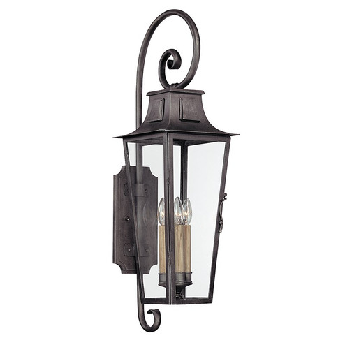 Parisian Square Four Light Wall Lantern in Aged Pewter (67|B2963-APW)