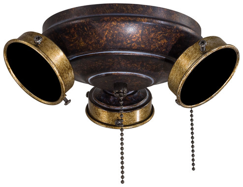 Timeless Three Light Fan Light Kit in Mottled Copper with Gold Highlights (15|K9614-MCG)