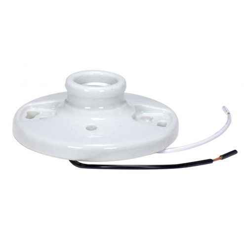 Ceiling Receptacle in Glazed White (230|90-2638)