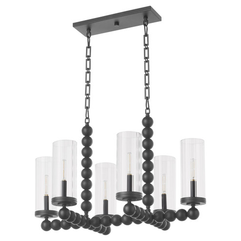 Lee Boulevard Six Light Chandelier in Matte Black (19|665-6-59)