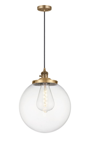 Franklin Restoration One Light Mini Pendant in Brushed Brass (405|201CSW-BB-G202-14)