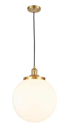 Franklin Restoration One Light Mini Pendant in Satin Gold (405|201C-SG-G201-14)