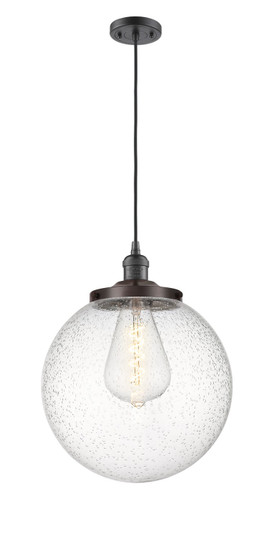 Franklin Restoration One Light Mini Pendant in Oil Rubbed Bronze (405|201C-OB-G204-14)