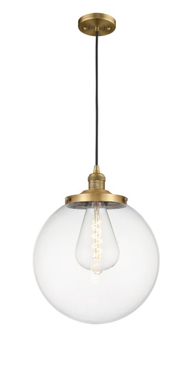 Franklin Restoration One Light Mini Pendant in Brushed Brass (405|201C-BB-G202-14)