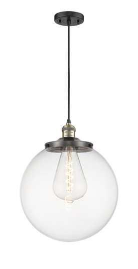 Franklin Restoration One Light Mini Pendant in Black Antique Brass (405|201C-BAB-G202-14)