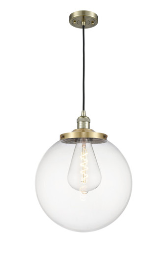 Franklin Restoration One Light Mini Pendant in Antique Brass (405|201C-AB-G202-14)