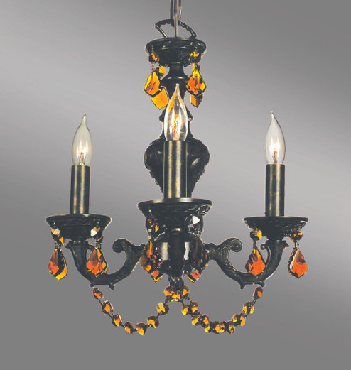 Gabrielle Color Four Light Mini Chandelier in English Bronze (92|8335 EB AM)