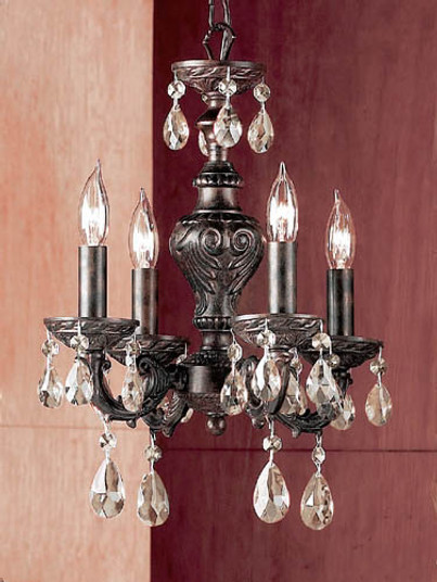 Gabrielle Four Light Mini Chandelier in English Bronze (92|8334 EB C)