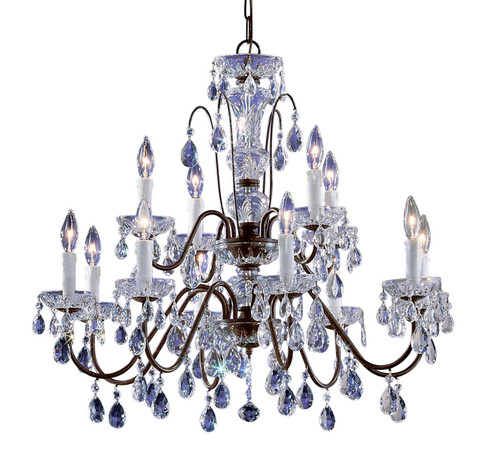 Daniele 12 Light Chandelier in English Bronze (92|8379 EB I)