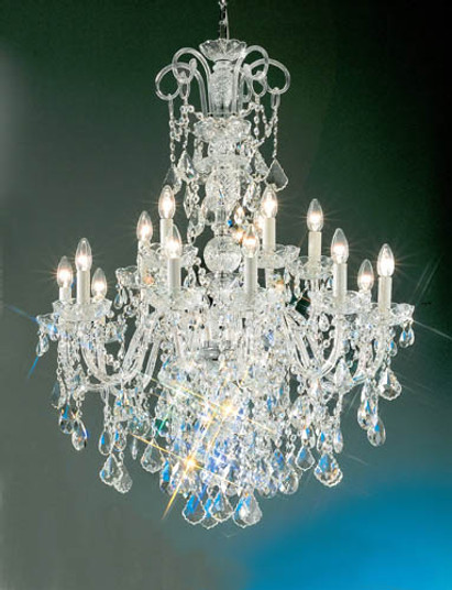 Bohemia 15 Light Chandelier in Gold Plate (92|8262 G C)