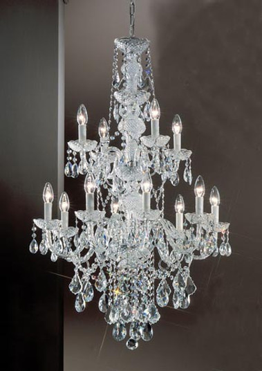 Monticello 12 Light Chandelier in Chrome (92|8259 CH C)