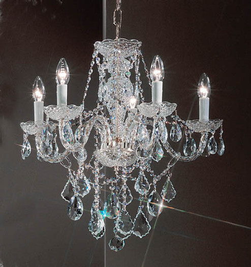 Monticello Five Light Chandelier in Chrome (92|8255 CH C)