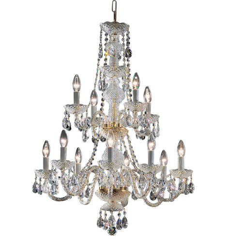 Monticello 12 Light Chandelier in Gold Color Plated (92|8209 GP I)
