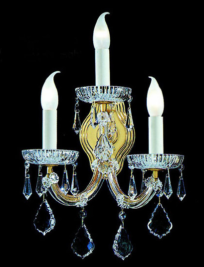 Maria Theresa Three Light Wall Sconce in Olde World Gold (92|8103 OWG C)